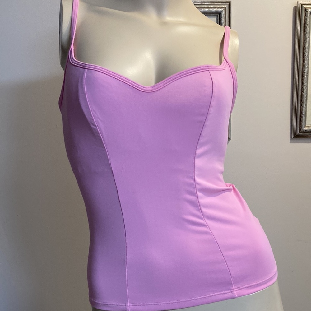 ESSENDI Pink Spaghetti Strap Tank Top